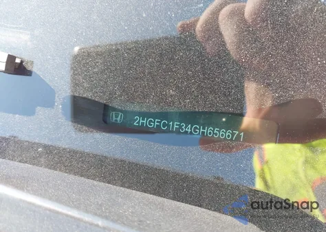 2016 Honda Civic Ex из США, поврежденный, VIN 2HGFC1F34GH656671